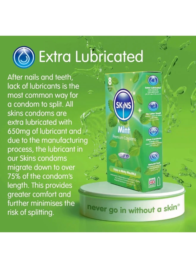 Skins Premium Condom - Mint 8 Condoms - Image 5